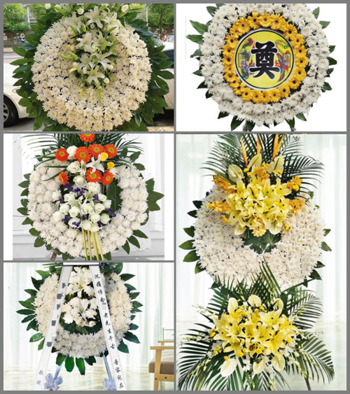 福建漳州平和县芦溪镇村坑村花圈速递